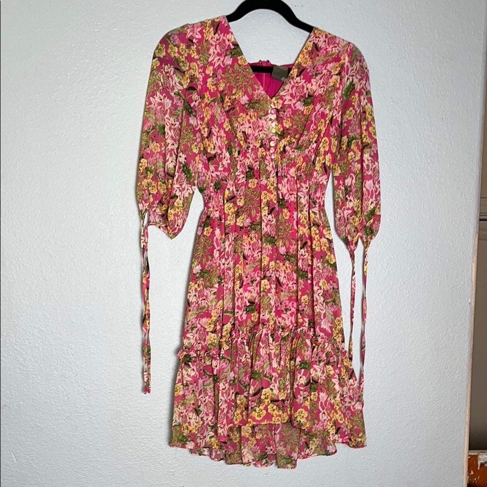 Taylor Floral Pink Dress - Picture 3 of 6